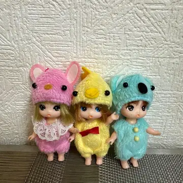 나6111 리카짱 세쌍둥이 아기 카코짱 미쿠짱 겐군 인형