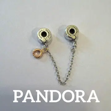 PANDORA 댕글링 크라운 O 세이프티 체인 참
