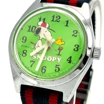 작동 CITIZEN 스누피 수동 와인딩 손목시계 vintage watch