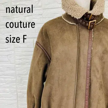 내추럴 꾸뛰르 인조 가죽 무스탕 자켓 보아 B-3 아우터