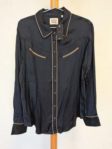 Levi's 긴팔 셔츠 블랙 파이핑