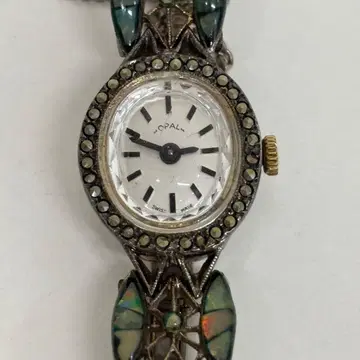 레어 OPAL SWISS MADE 오샤레한 수동 와인딩 여성 손목시계