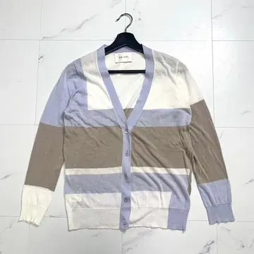 BEIGE. 베이지 컬러 블록 가디건 온워드 카시야마 봄/여름