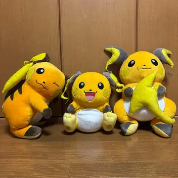 포켓몬 라이츄 봉제 인형 3종 세트