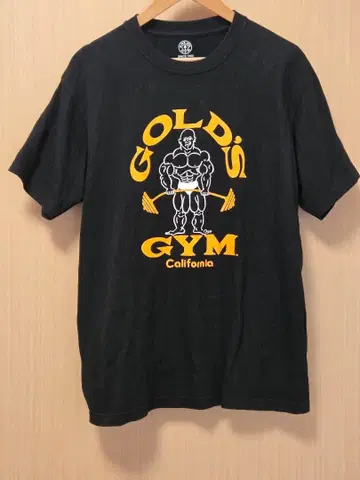 GOLD'S GYM CALIFORNIA 티셔츠 블랙 골드짐