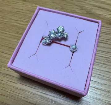 Swarovski 크리스탈 펄 오픈 반지