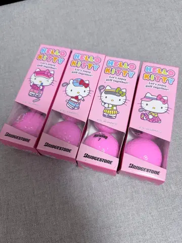 초레어 Hello Kitty 골프공 4상자 세트