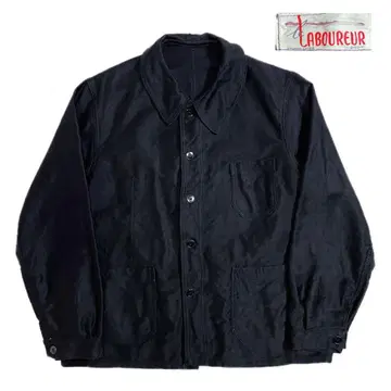 새상품급 50s LE LABOUREUR 블랙 몰스킨 자켓 L 상당