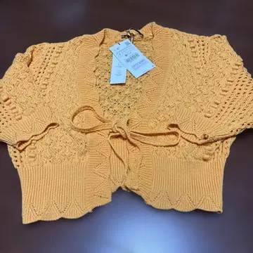 ZARA 니트 볼레로 오렌지 S 사이즈
