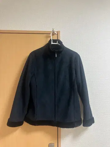 페이크 무스탕 자켓 블랙 y2k