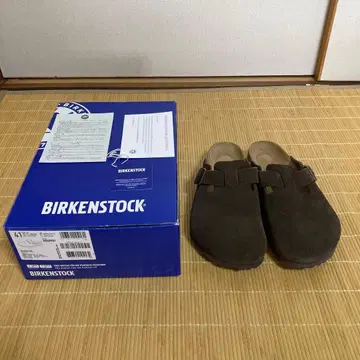 BIRKENSTOCK 보스턴 스웨이드 샌들 브라운 41