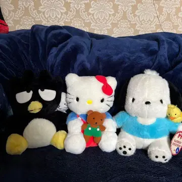 [가격 인하] 키티 바츠마루 포차코 호루라기 포함 봉제 인형
