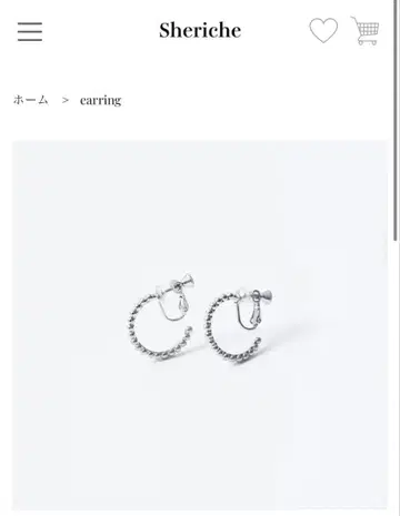 Sheriche 셰리쉬 dot hoop 이어링-silver-