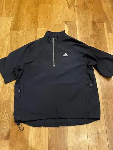 [ 새상품급 ] adidas 하프 지퍼 풀오버 L 만국기 택 00s