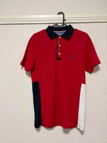 TOMMY HILFIGER 타미힐피거 피케 셔츠 골프웨어 레드 네이비