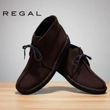 REGAL 처카 부츠 다크 브라운 24.5 천연 가죽 부츠 리갈