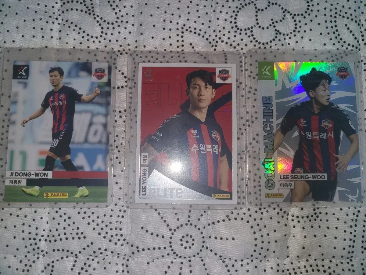 파니니 PANINI 축구 선수 카드 3종 (이승우/이용/지동원)