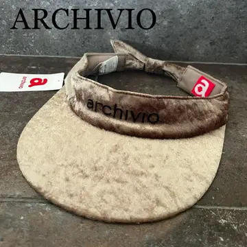 미사용 새상품 아르치비오 골프 archivio 백리본 벨로아 선바이저