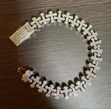 ICE LUXE silver 팔찌 십자가