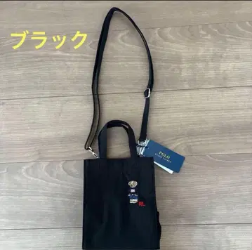 [ 새상품 ] 폴로 랄프로렌 폴로베어 자수 사코슈 숄더백 ( 블랙 )