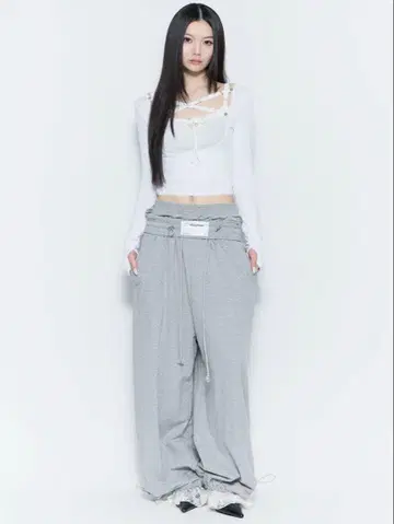 the red thread layered sweat pants lace
