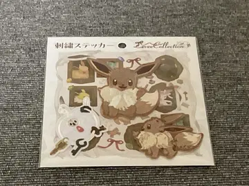 포켓몬 센터 이브이 자수 스티커 Eevee Collection