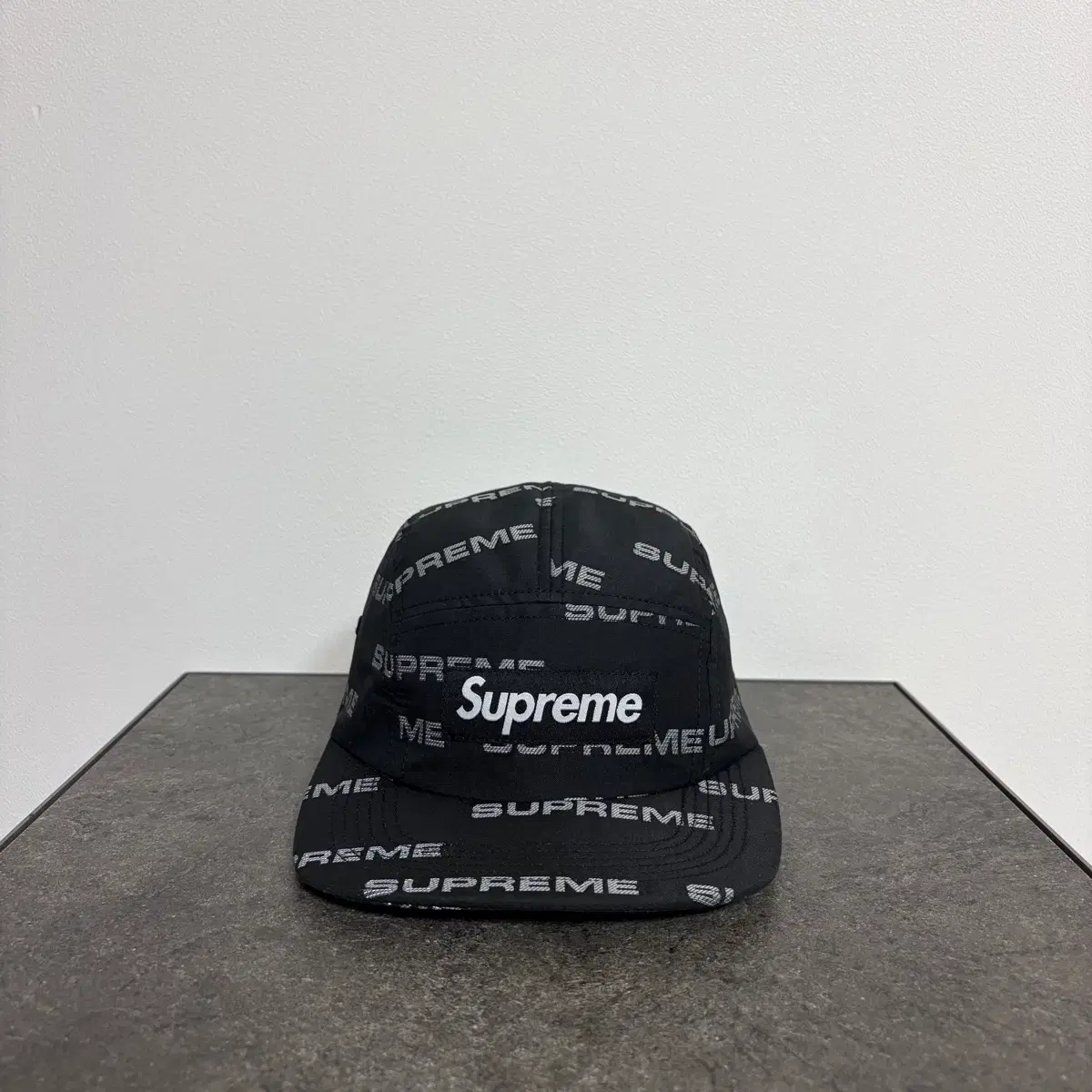 Supreme Stone Washed Black Box Logo Camp Cap Hat | Bunjang Global