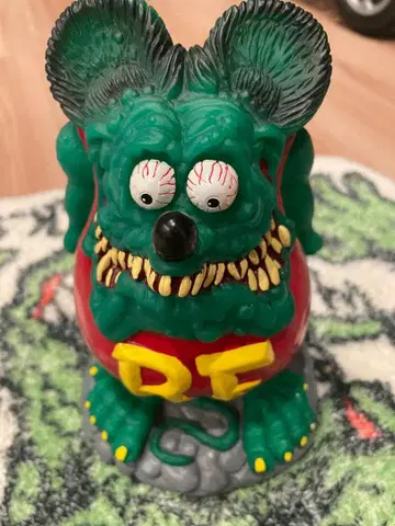 [ 고품질 ] 랫 핑크 피규어 저금통 Rat Fink