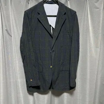 VAN JACKET 테일러드 자켓 체크 무늬 블랙워치