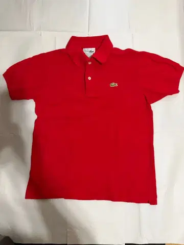 LACOSTE 라코스테 피케 셔츠 레드 프랑스제