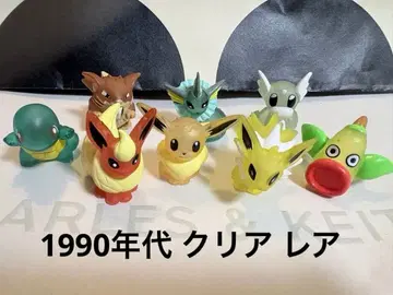 레어템 포켓몬 키즈 손가락 인형 8개 세트 1990년대 클리어 이브이
