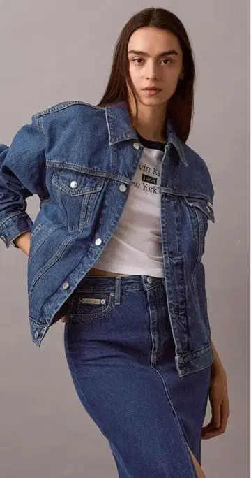 완판! Calvin Klein 데님 자켓
