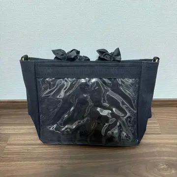 A4 자카마트 프릴 토트백 이타백 블랙