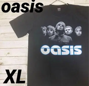 OASIS 오아시스 T셔츠 포토 프린트 XL 블랙