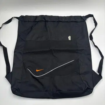 NIKE 나이키 냅색 짐색 블랙 오렌지 로고 복조리 백