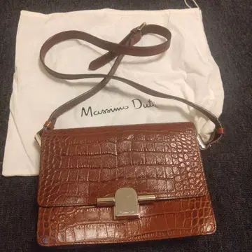 Massimo Dutti 악어 엠보싱 숄더백