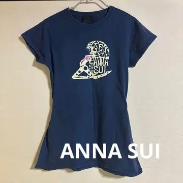 y2k 그런지 여성용 안나수이 ANNA SUI T셔츠 네이비