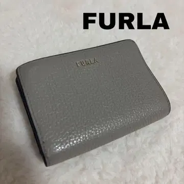 FURLA 이단 접이식 지갑 그레이