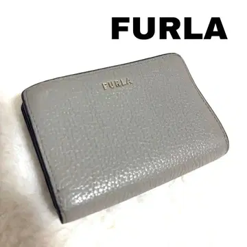 FURLA 이단 접이식 지갑 그레이