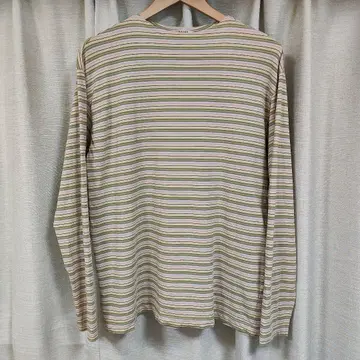 HARD TWIST COTTON BORDER BOAT NECK L/S