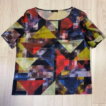 Paul Smith BLACK 기하학 패턴 반팔 티셔츠