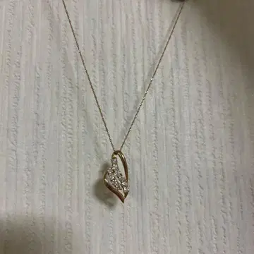 골드 도금 하트형 목걸이