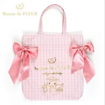 [ 완판 레어 ] 마이멜로디 Maison de FLEUR 리본 토트백