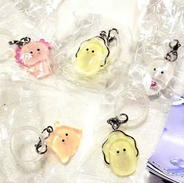 동글동글 눈의 동료들 메지루시 액세서리 생굴 우파루파 멘다코