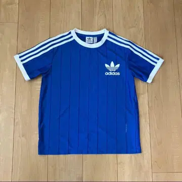 adidas 아디다스 반팔 티셔츠 트레포일 로고 핀스트라이프