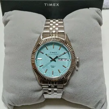 미사용 새상품 터콰이즈 블루 TIMEX 시계 남성용