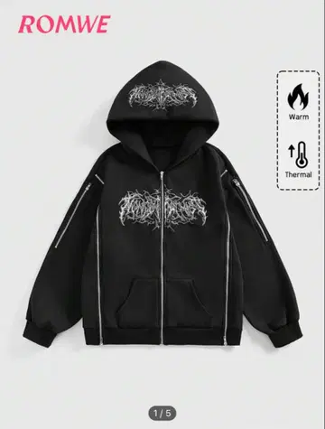 SHEIN 지뢰 서브컬쳐 후드티