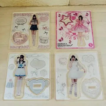 사쿠라바 하루카 큐스트 아크릴 스탠드 4종 세트 큐티 스트릿