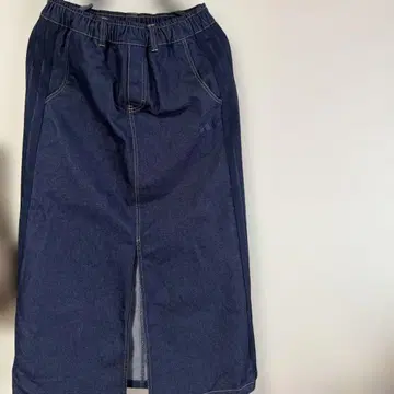 이번 시즌 adidas 데님 롱 스커트