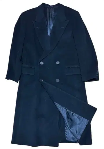 90s EMPORIO ARMANI 슈퍼 롱 코트 블랙 코트